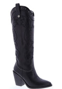 Ladies high heel western-style tall boot