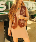 Daphnia Stretch Fringe Dress