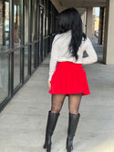 PLEATED MINI SKIRT