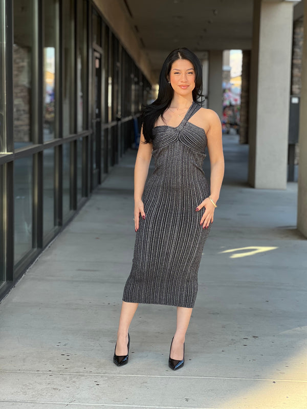 Shimmer midi dress