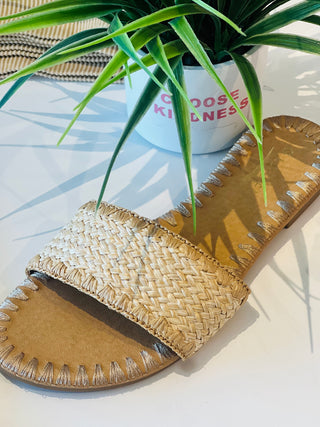 Honey natural sandals