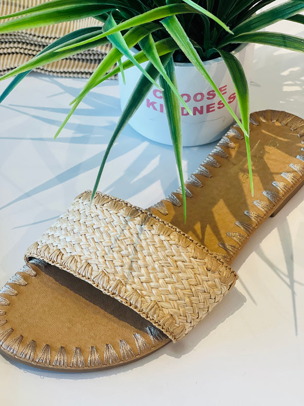 Honey natural sandals